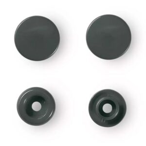Plastični DRUKERI 12,4mm tamno siva 30kom