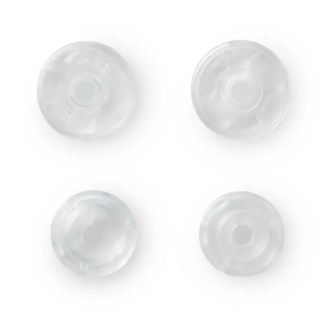 Plastični DRUKERI 12,4mm boja prozirna 30kom 393198