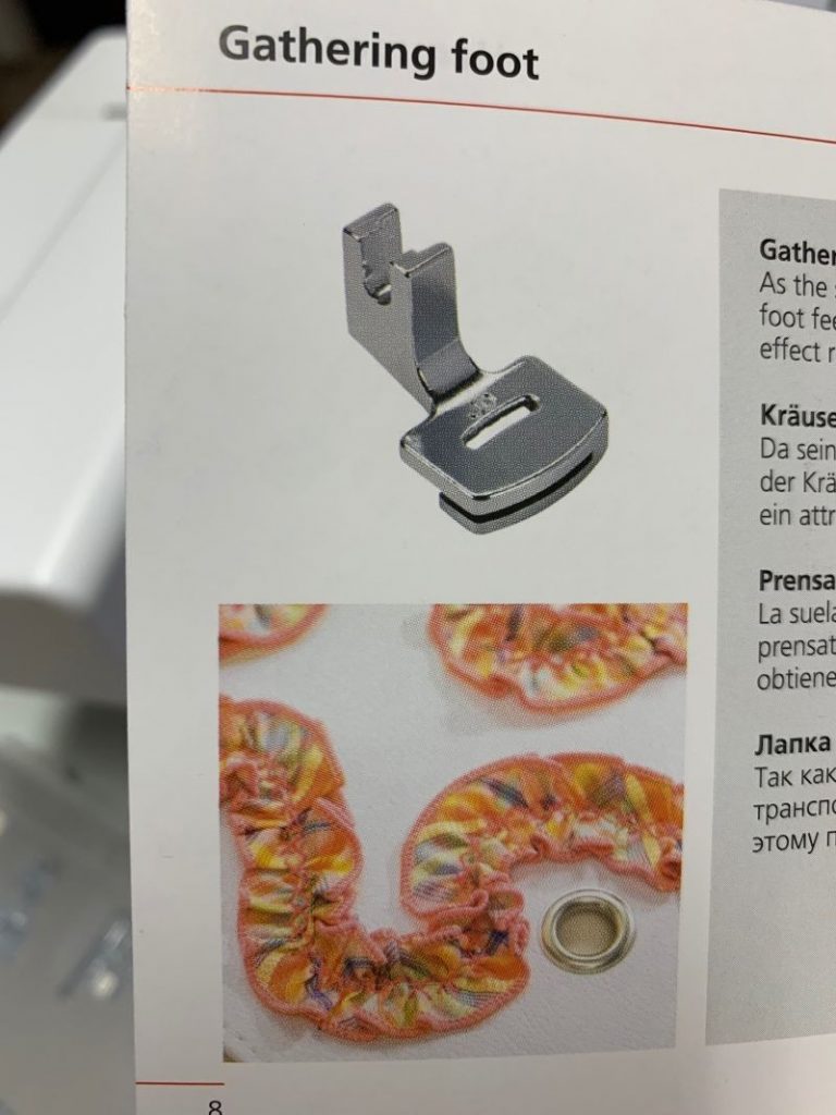 Gathering foot za b77_b79 ŠIVAPROM d.o.o.