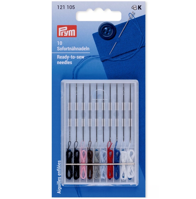 Igle Ready to sew needles sa koncima odmah spremne za ručno šivanje 10 komada Slika 5