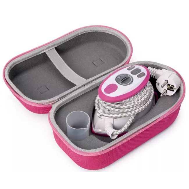 Set MINI putno GLAČALO Pink Prym sa TORBOM i slikonskom podlogom Slika 4